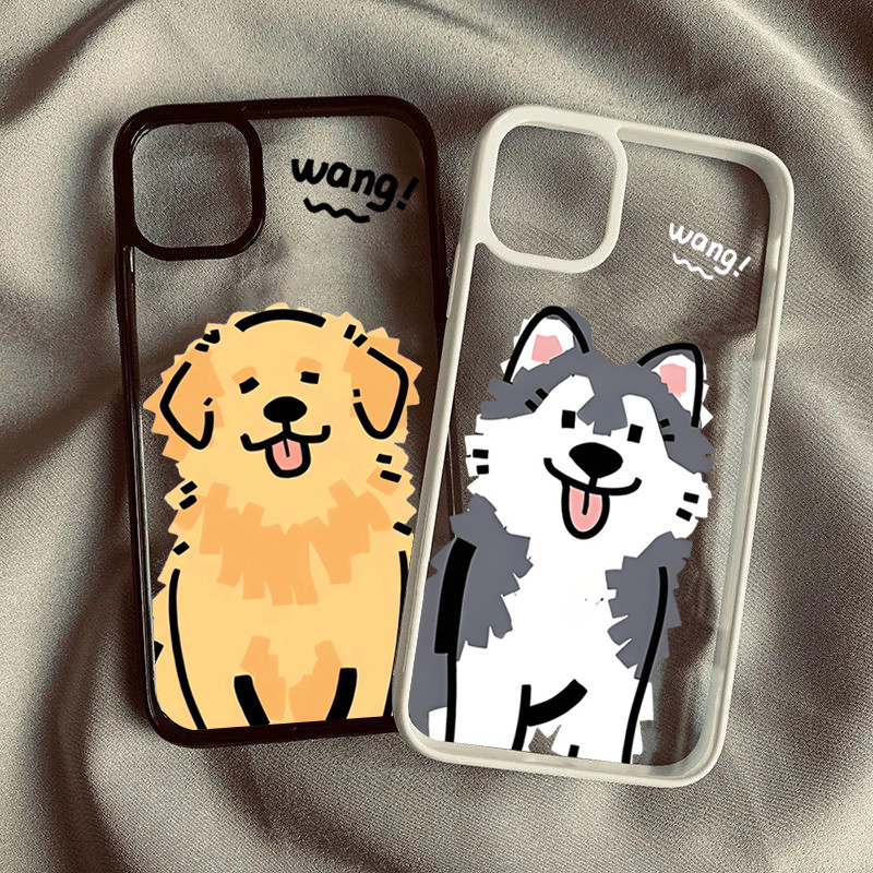 SAMSUNG สําหรับSamsung A56 A35 A15 A05S A54 A06 A26 A36 A55 A16 A12 A52 A34 5G A32 น่ารักการ์ตูนสุนัขซิลิโคนใสกันกระแทก