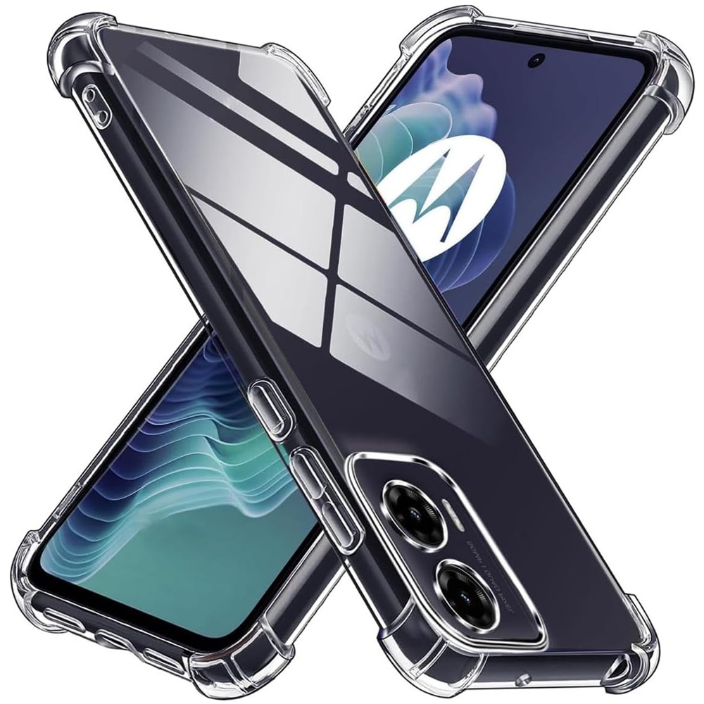โปร่งใสกันกระแทกสําหรับ Motorola Moto G75 G85 G35 G55 5G G05 G15 E15 Soft Clear TPU ปลอก