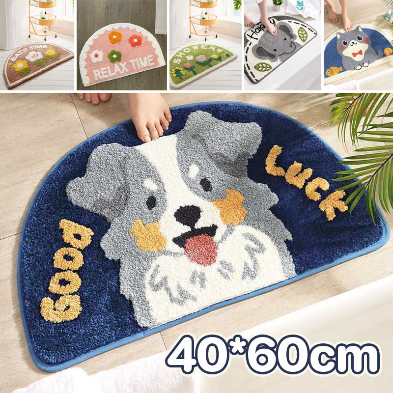 พรมกันลื่น 40*60cm น่ารักๆ ขนขุ่ม สุดคิ้วท์ ขนนุ่ม ลายการ์ตูน พรมตกแต่งห้อง