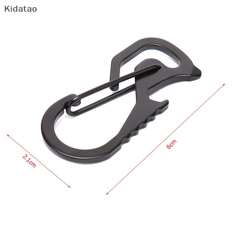 Kidatao 1 ชิ้นกลางแจ้งที่มีประโยชน์สแตนเลสหัวเข็มขัด Carabiner พวงกุญแจพวงกุญแจแหวนคลิปตะขอใหม่ ราคา ถูกที่สุด ดีลบีเคเค แกลเลอรีภาพที่ 5
