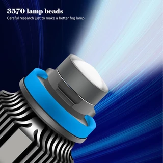Feelfly 1 PC 12V H7 H11 H8 H9 9006 HB4 ไฟหน้ารถเลนส์ LED หมอกหลอดไฟ LED หมอกโคมไฟสีขาวสีเหลืองน้ําแข็งสีฟ้า Turbo หมอก G2H2