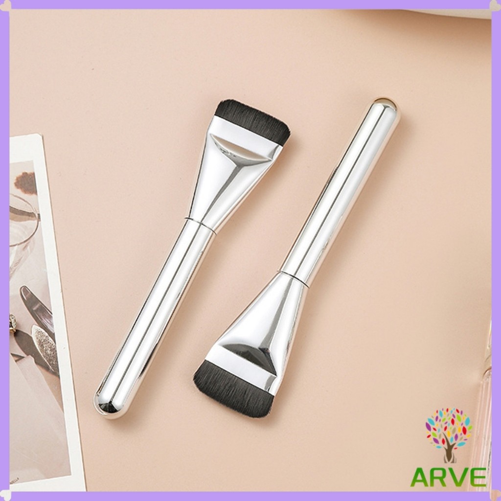 ARVE แปรงรองพื้น หัวแบน แปรงเกลี่ยบีบีครีม หัวแปรงบาง ขนแปรงนุ่ม ไม่ทิ้งรอย สําหรับแต่งหน้า Foundation brush - รูปที่ 3