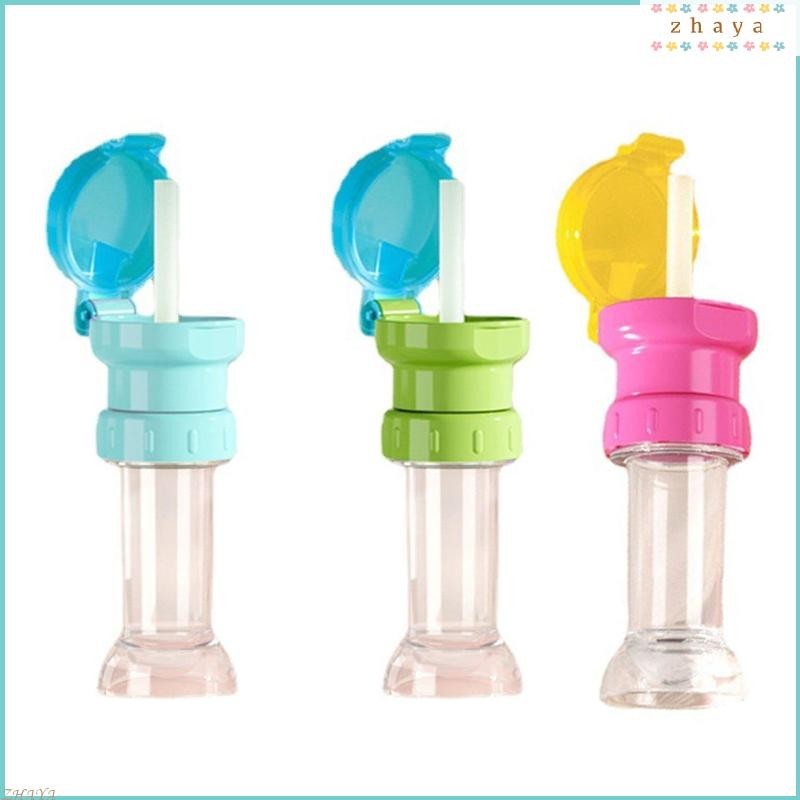 Zhaya Trainer ถ้วยฝาปิดซิลิโคนฟาง Sippy Cover สําหรับเด็กวัยหัดเดิน Unisex เด็กผู้หญิง Self Drinking