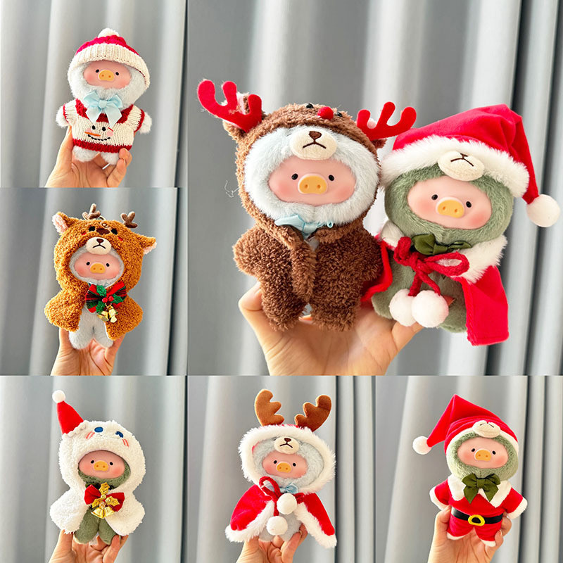 เสื้อผ้าหมู Lulu 15 ซม. ชุดคริสต์มาสสําหรับหมูเท็ดดี้ Lulu