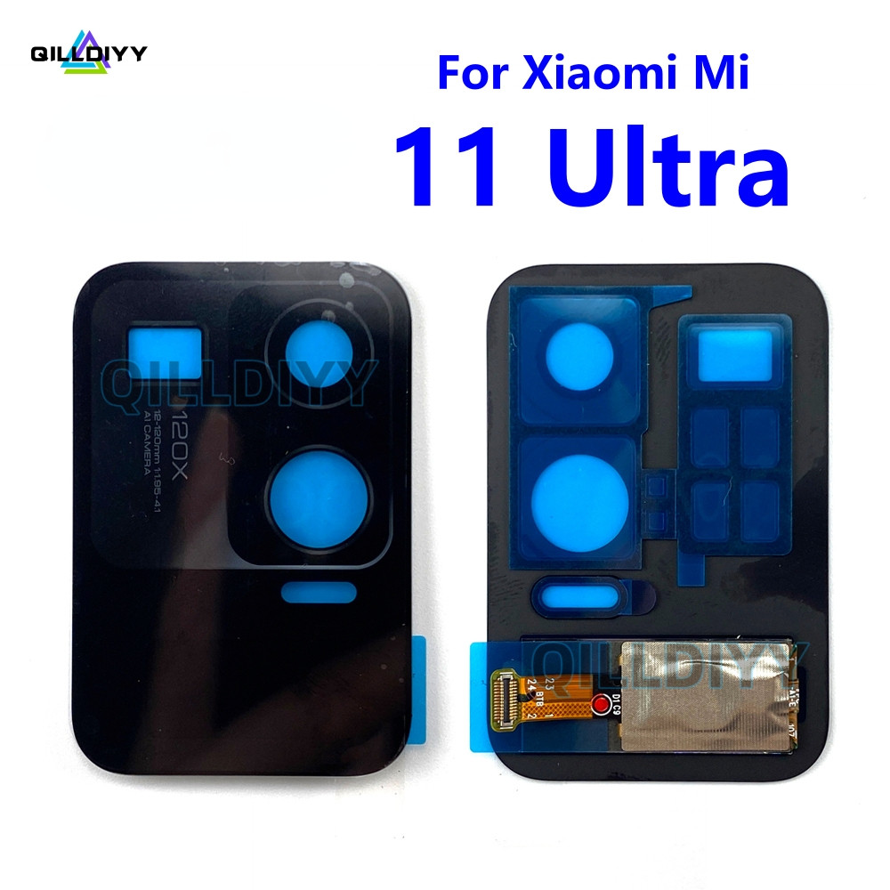 สําหรับ Xiaomi Mi 11 Ultra ด้านหลังจอแสดงผล LCD Touch Screen Digitizer 11Ultra กล้องด้านหลังแก้วเลนส