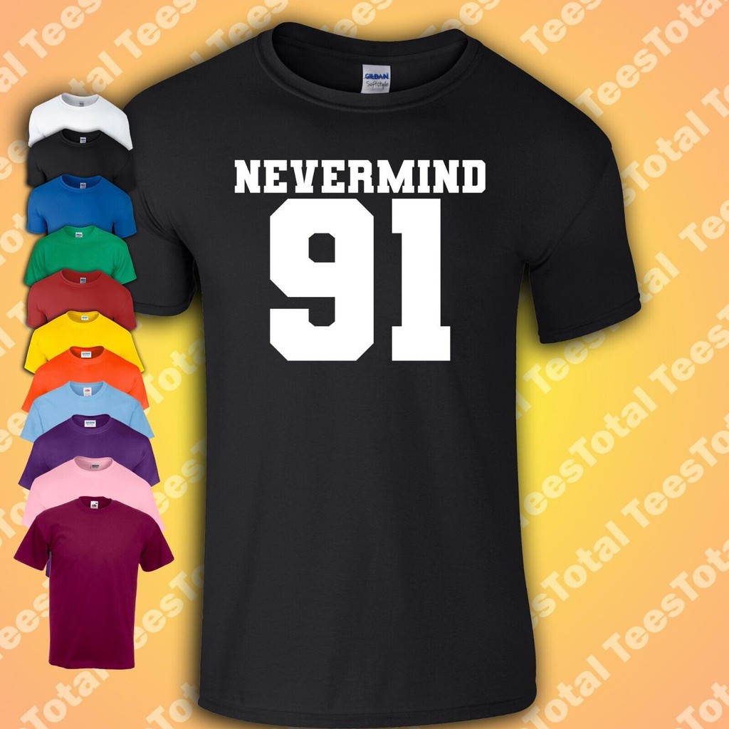 เสื้อยืด Nevermind Nirvana 91 | โคเบน | Grunge Grunge Grunge | 90S ย้อนยุค