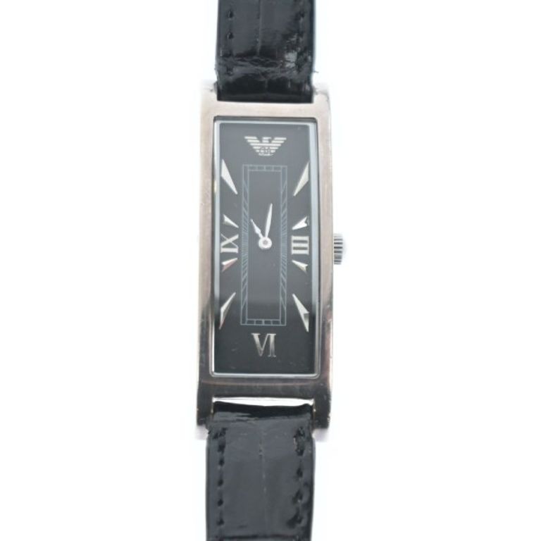 Emporio Armani Wrist Watch Women black Direct from Japan Secondhand