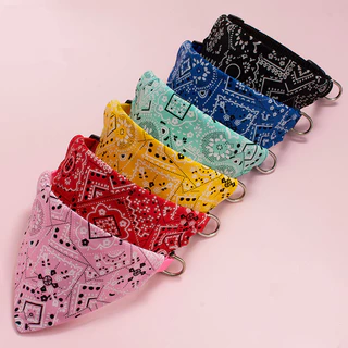 ผ้าพันคอแมว ปลอกคอแมว ผ้าพันคอหมา ผ้าผูกคอแมว มีให้เลือก 6 สี 3 ขนาด เหมาะสำหรับแมว สุนัข กระต่าย