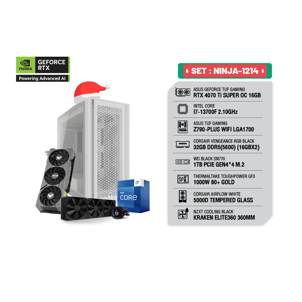 COMSET NINJA-1214 | NVIDIA® GeForce RTX™ 4070Ti SUPER | Intel® Core™ i7-13700F