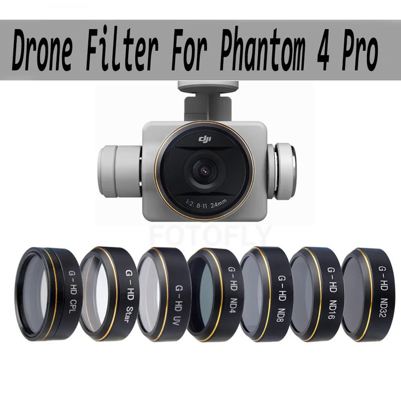 Drone Filter For Phantom 4 Pro V2.0 ND 4 8 16 32 CPL UV Filters Set For DJI Phantom 4 Advanced Gimba