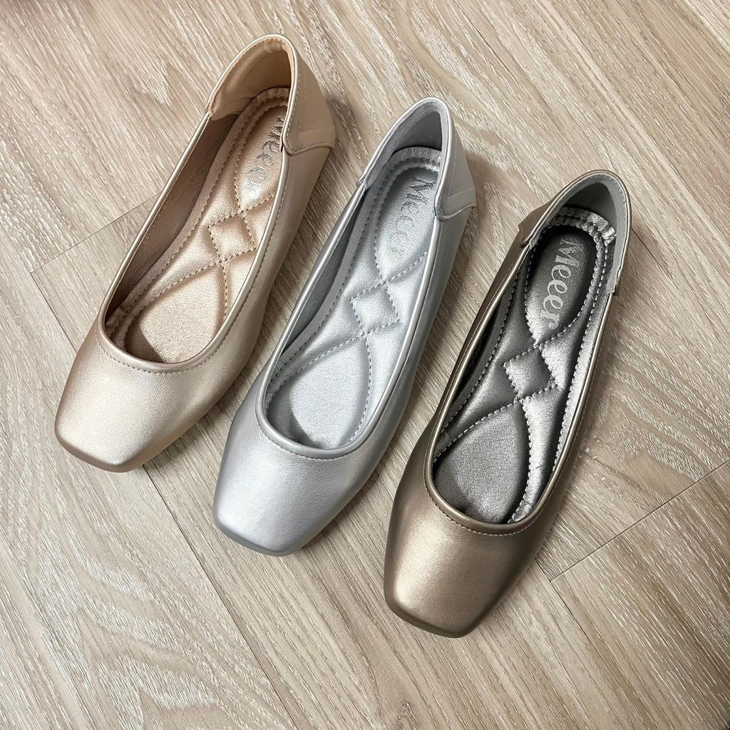 รองเท้าคัตชูหัวมนทรงเบสิค Meeer Basic Round Flats ส้นแบน