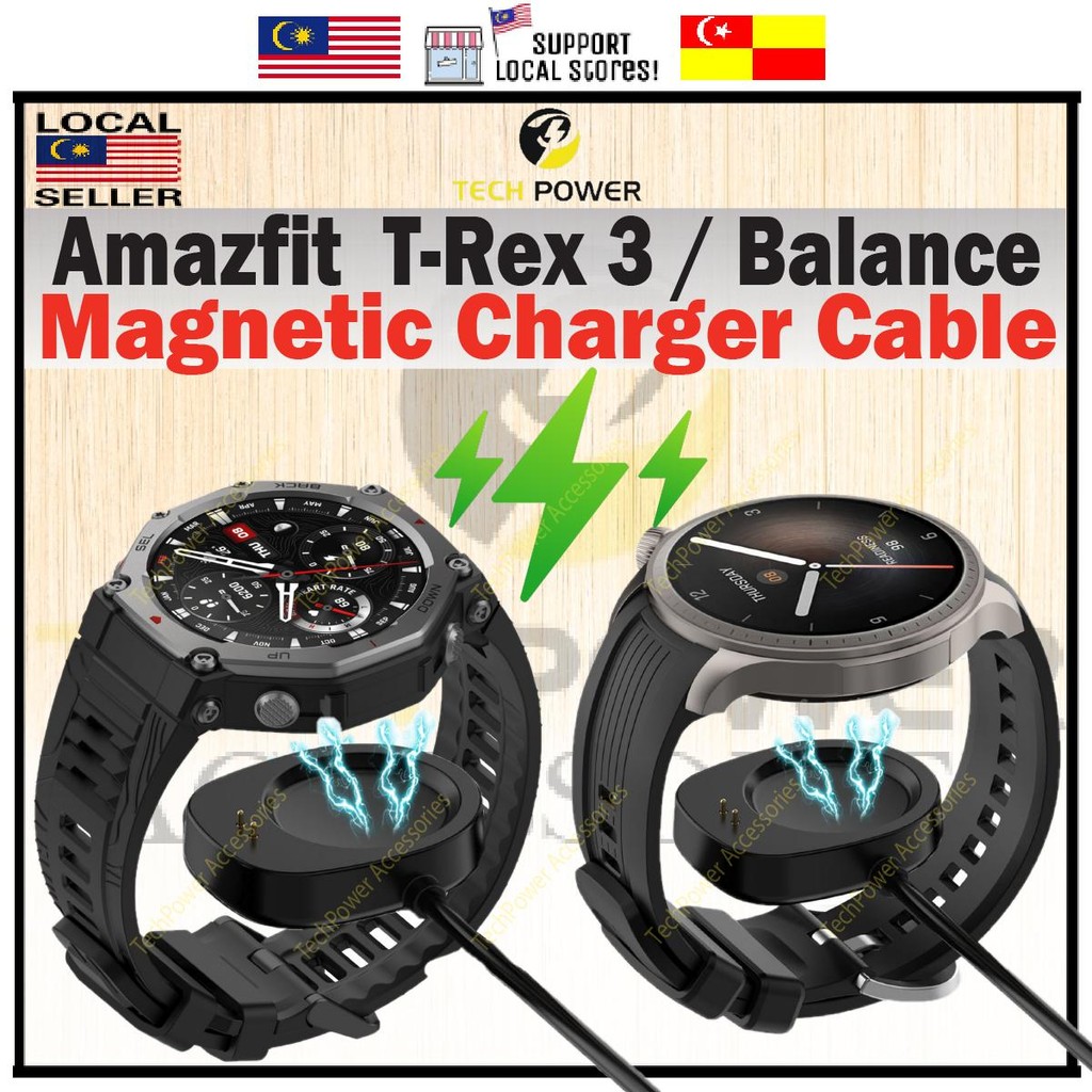 เครื่องชาร์จ Amazfit T-Rex3/เครื่องชาร์จสมดุล Amazfit USB แท่นชาร์จแม่เหล็กสําหรับ T-Rex 3/ Balance