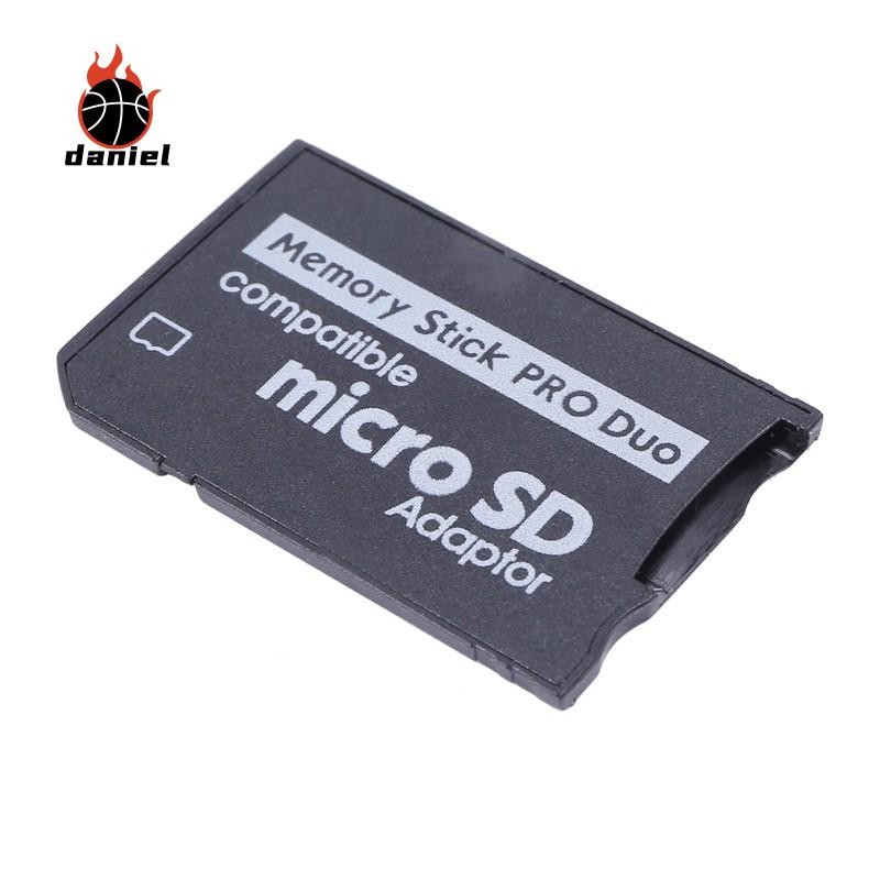 อะแดปเตอร์ MicroSD TF เป็น MS ขนาดเล็ก เครื่องอ่านการ์ด SD SDHC และซีรีส์ PSP