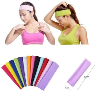 Secondly-unisex Sport Headbands ยืดโยคะ Headbands สีทึบแฟชั่นอุปกรณ์เสริมผม Turban ออกกําลังกาย Hairbands