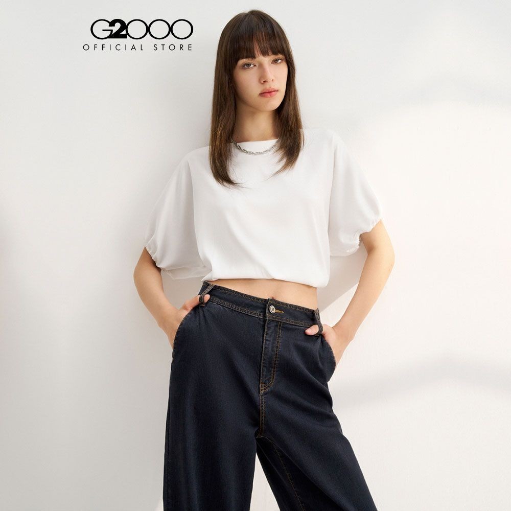 G2000 เสื้อเบลาส์สำหรับผู้หญิง ทรง Relaxed Fit รุ่น 4124155001 OFF-WHITE