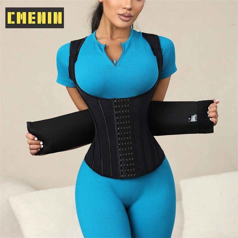 Cmenin สาวแฟชั่นไนลอนผู้หญิงเอวสูง Shaper กางเกงยืดหยุ่นสูงเข็มขัดควบคุม Body Korset สําหรับผู้หญิงรัดตัว S0328