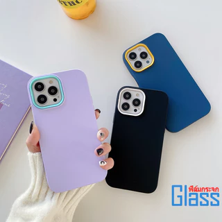 3 in 1 เคสไอโฟน for iPhone 13 11 15 14 12 16 Pro Max เคสไอโฟน 15 Plus XR XS Max 7 8 Plus SE X เคสป้องกันการตกแบบนิ่ม