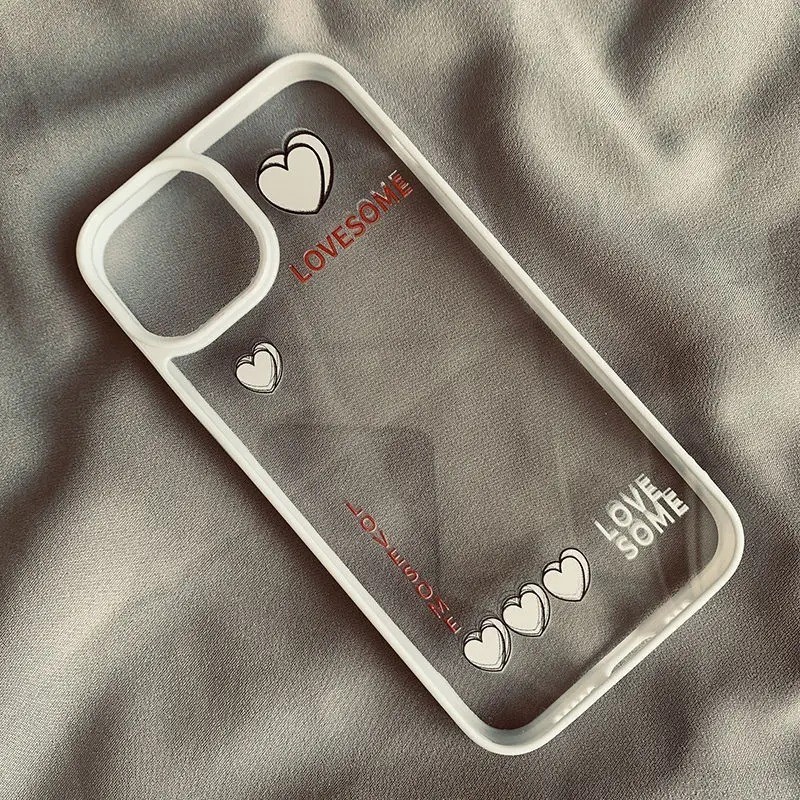 SAMSUNG สําหรับsamsung A06 A16 A55 A35 A15 A05S A05 A12 A54 A52 A34 5G A32 แฟชั่นสีชมพูหัวใจใสซิลิโคนกันกระแทก - รูปที่ 4