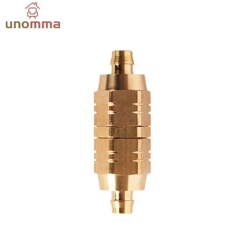 🎈ข้อต่อสายพ่นยาทองเหลือง ไม่ต้องหนีบข้อต่อ ใช้ง่าย อุปกรณ์ช่าง ปลอกย้ำสายพ่นยา unomma