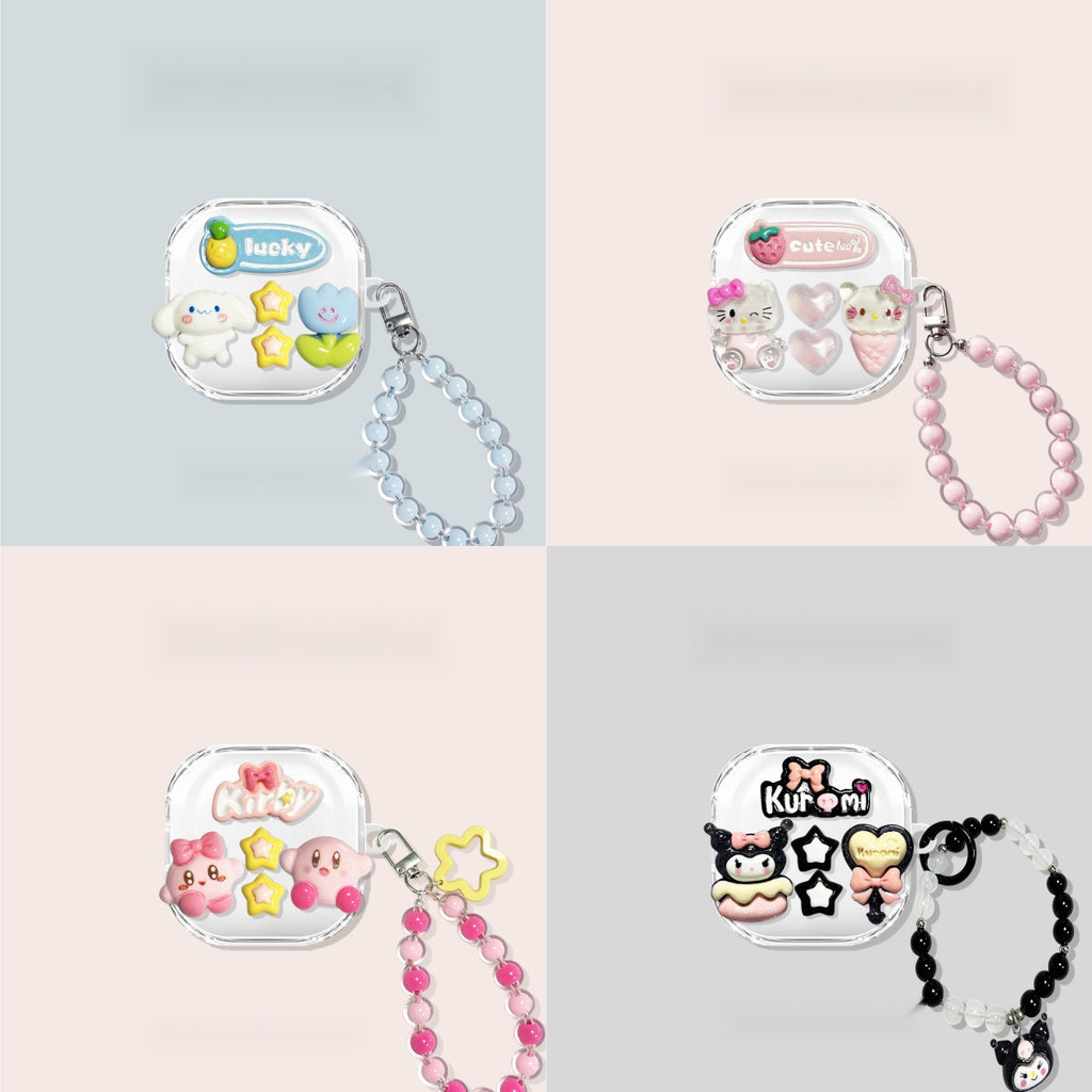 เคสหูฟังลายดาว DIY สำหรับ Redmi buds 6 Play Bluetooth เคสหูฟัง buds6 Play girly Heart