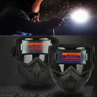 YARNZY แว่นตาเชื่อม, Auto Darkening แยกประเภทเครื่องเชื่อม,คุณภาพสูงทนต่อแรงกระแทกที่ถอดออกได้ปรับ Band Face Protector ทํางานอุปกรณ์ป้องกัน