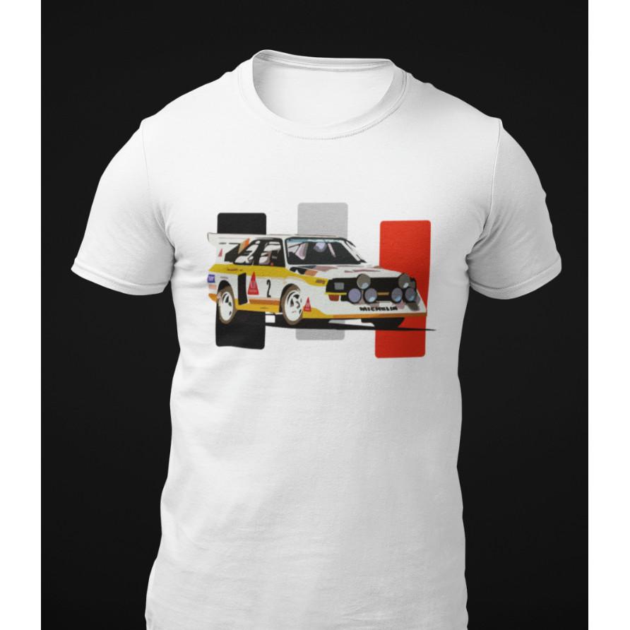 Sport Quattro S1 E2 Rally Race Car เสื้อยืดแขนสั้น