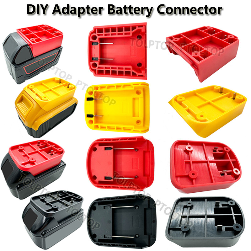 1 PC DIY อะแดปเตอร์แบตเตอรี่เชื่อมต่อ ABS ชาร์จหัวสําหรับ Makita สําหรับ DeWalt สําหรับ Milwaukee18V Li-Ion แบตเตอรี่ฐานเครื่องมือ