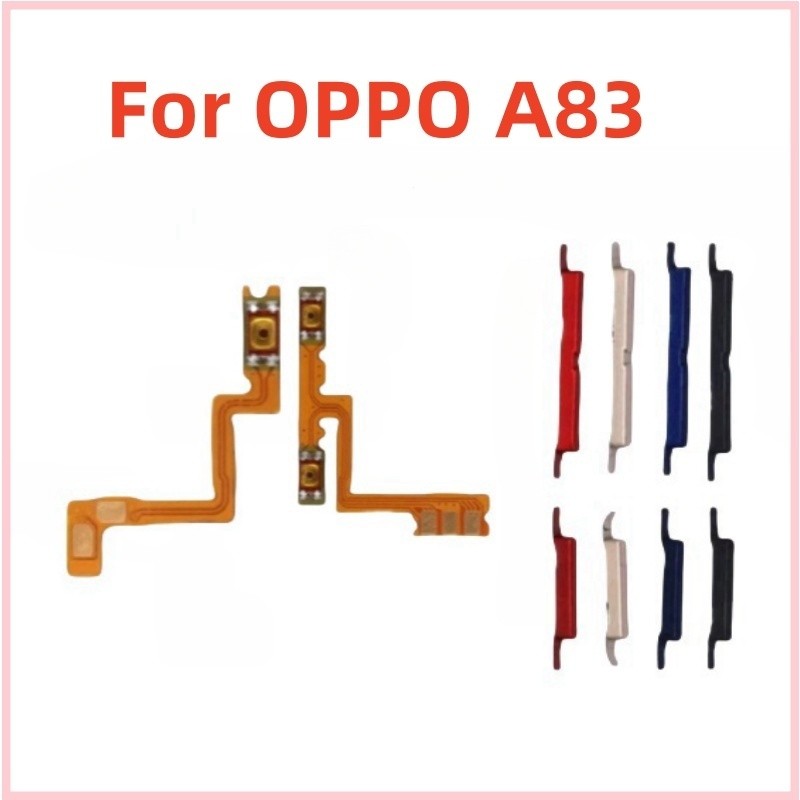 ปุ่มปรับระดับเสียงไฟ flex สําหรับ OPPO A83 A1 บนปุ่มปิดด้านข้าง Key Up Down สายริบบิ้น