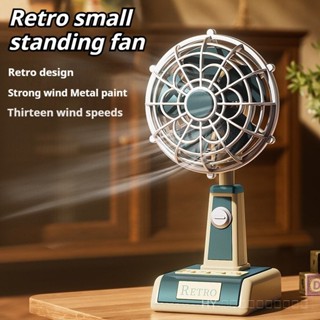วินเทจย้อนยุคมินิพัดลมตั้งโต๊ะที่มีการตั้งค่าความเร็ว5-USB ป…