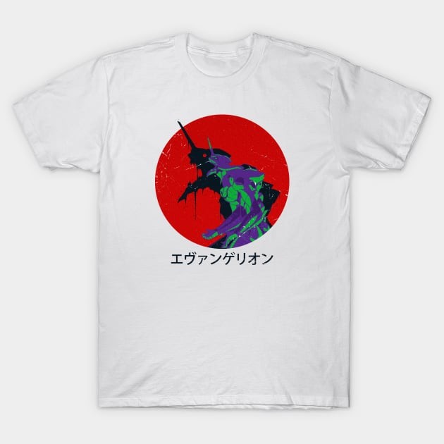 เสื้อยืด Vintage evangelion japan manga T-Shirt แท้ Cotton 100% หนาๆ  ผ้านุ่ม S-5XL