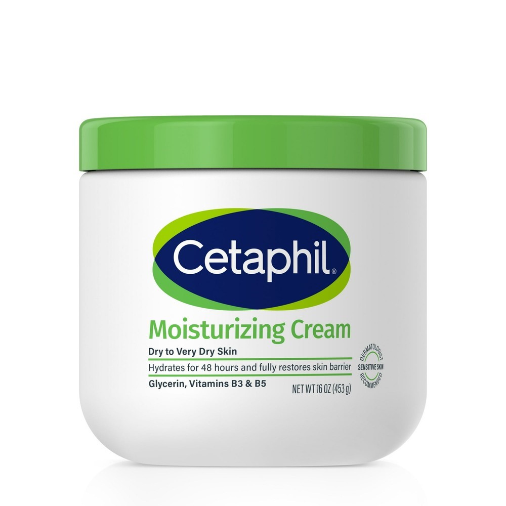 Cetaphil Moisturizing Body Cream Dry Sensitive Skin Fragrance Free, 16 ออนซ์