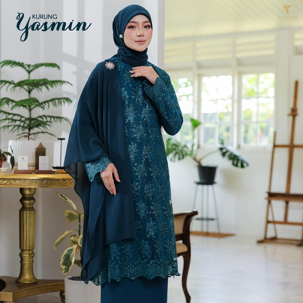 TUNIKMY Yasmin Kurung ลูกไม้พิเศษ