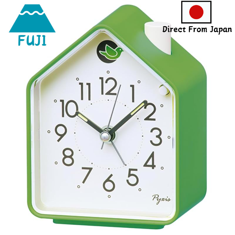 Seiko Clock Alarm Clock Table Clock Analog Green 110×86×63mm PYXIS NR452M