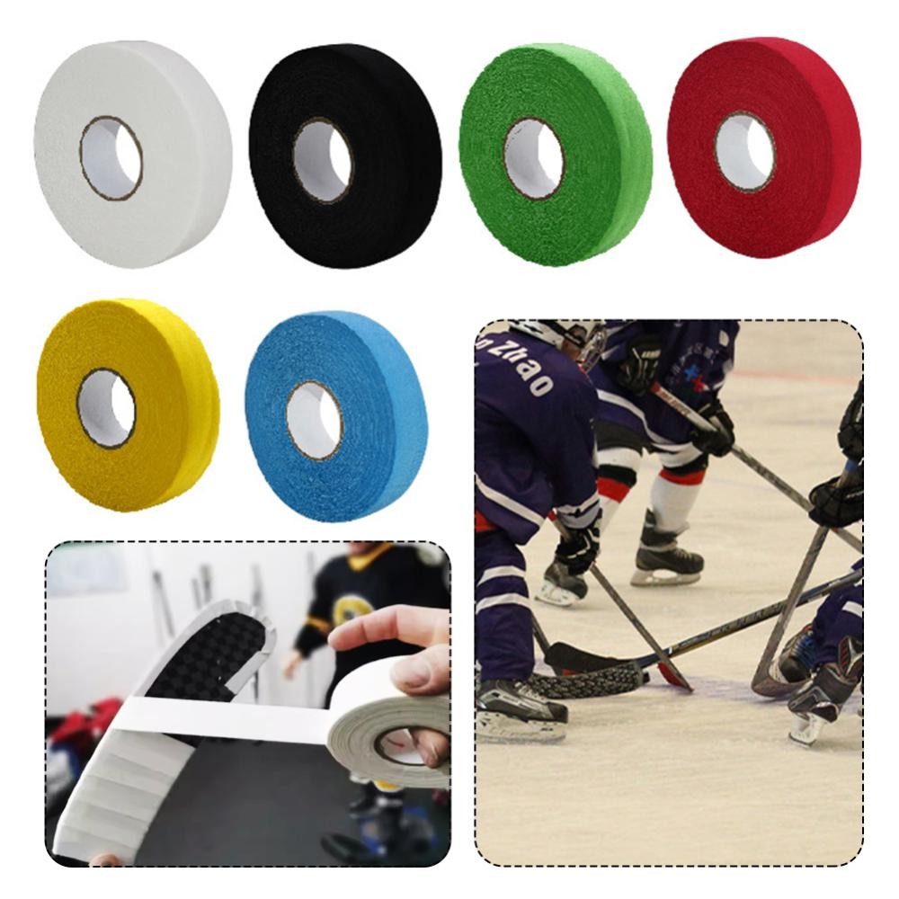 OPENMALL 25M Self-Adhesive Hockey Tape 27 Yards Hockey Stick Tape Badminton Handle Ice Hockey Grip Tape Roll Anti-slip อุปกรณ์กีฬา D8H7 ราคา ถูกที่สุด ดีลบีเคเค แกลเลอรีภาพที่ 2
