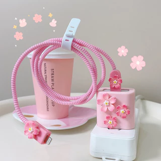 เคสป้องกันสายข้อมูลกุทัณฑ์ เคสป้องกันอะแดปเตอร์ไฟ ปลอกป้องกันเครื่องชาร์จซิลิโคน ฝาครอบกันฝุ่นสายโทรศัพท์ For iPhone 20W