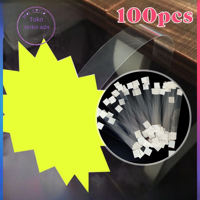 100 ชิ้น Wobbler Shop โปรโมชั่น Mika การ์ดแสดงผล Mica Label Shop Rack ราคา