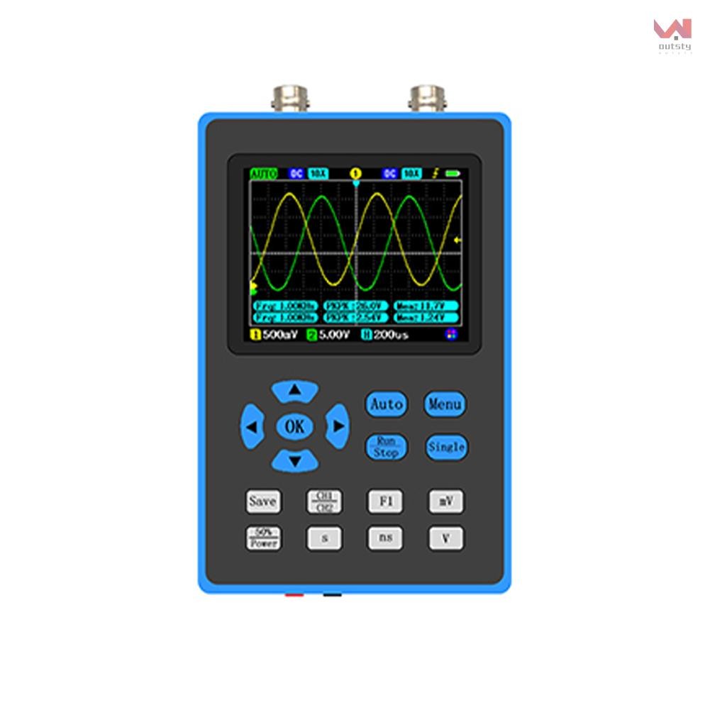 DSO2512G 120M Bandwidth แบบพกพามือถือ Dual Channel Oscilloscope 2.8 นิ้วจอแสดงผล 10mV ขั้นต่ําความไว