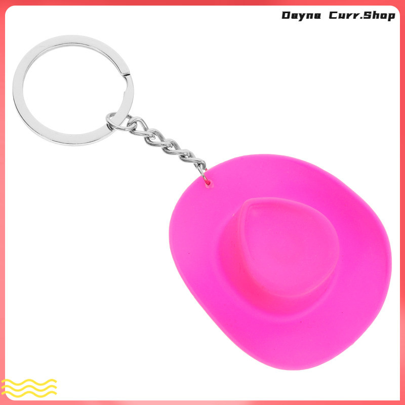 Lady Western Cowgirl พวงกุญแจหมวกขนาดเล็กพวงกุญแจสําหรับผู้หญิงมีปาร์ตี้โปรดปรานเล็กๆและ nduni