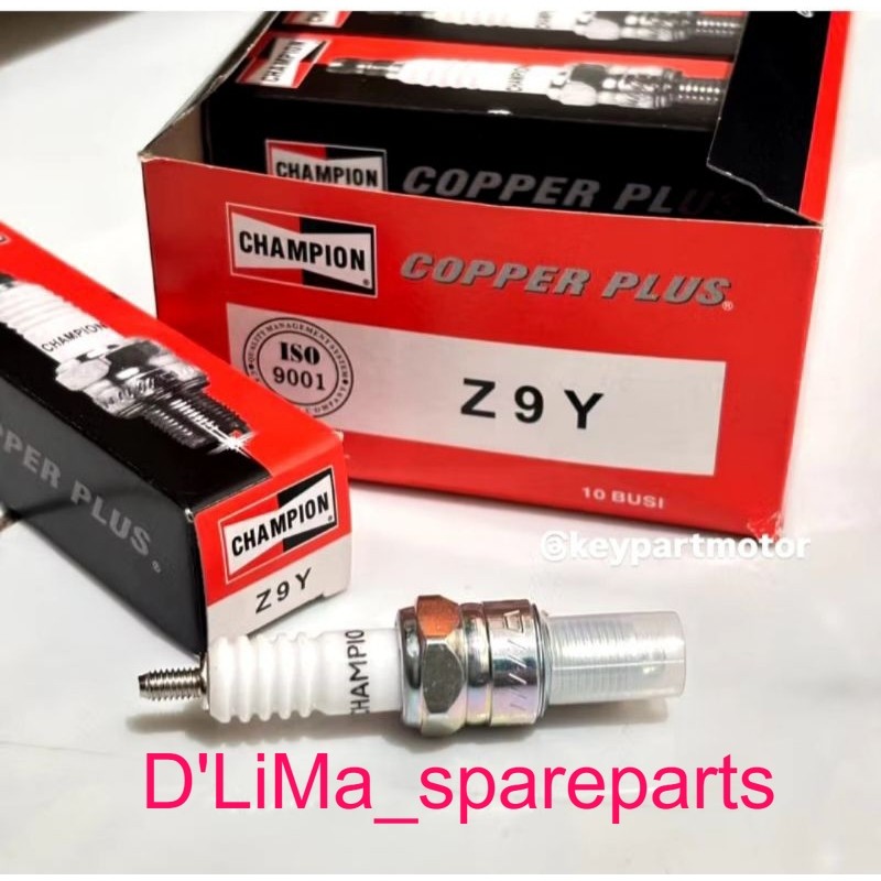 CHAMPION Z9Y สีขาว MOTORCYCLE SPARK PLUG GRAND SUPRA MIO JUPITER SMASH (CONTENTS 10)