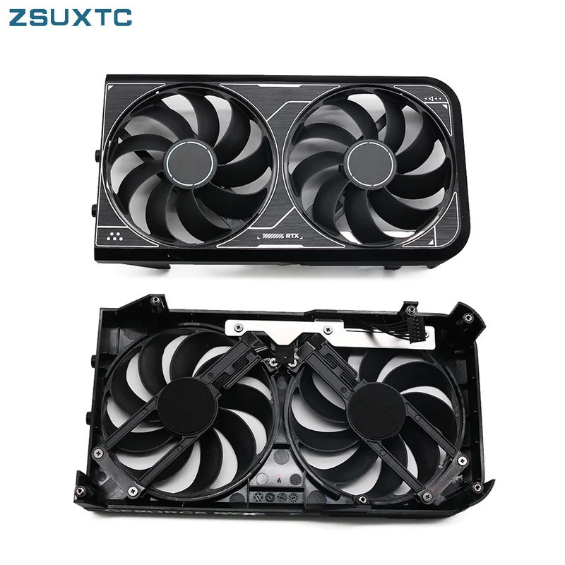 90MM 6พิน CF9010U12D T 129215 แฟนพัดลมระบายความร้อน SU RTX4060 สำหรับการ์ดวิดีโอ ASUS Dual GeForce R