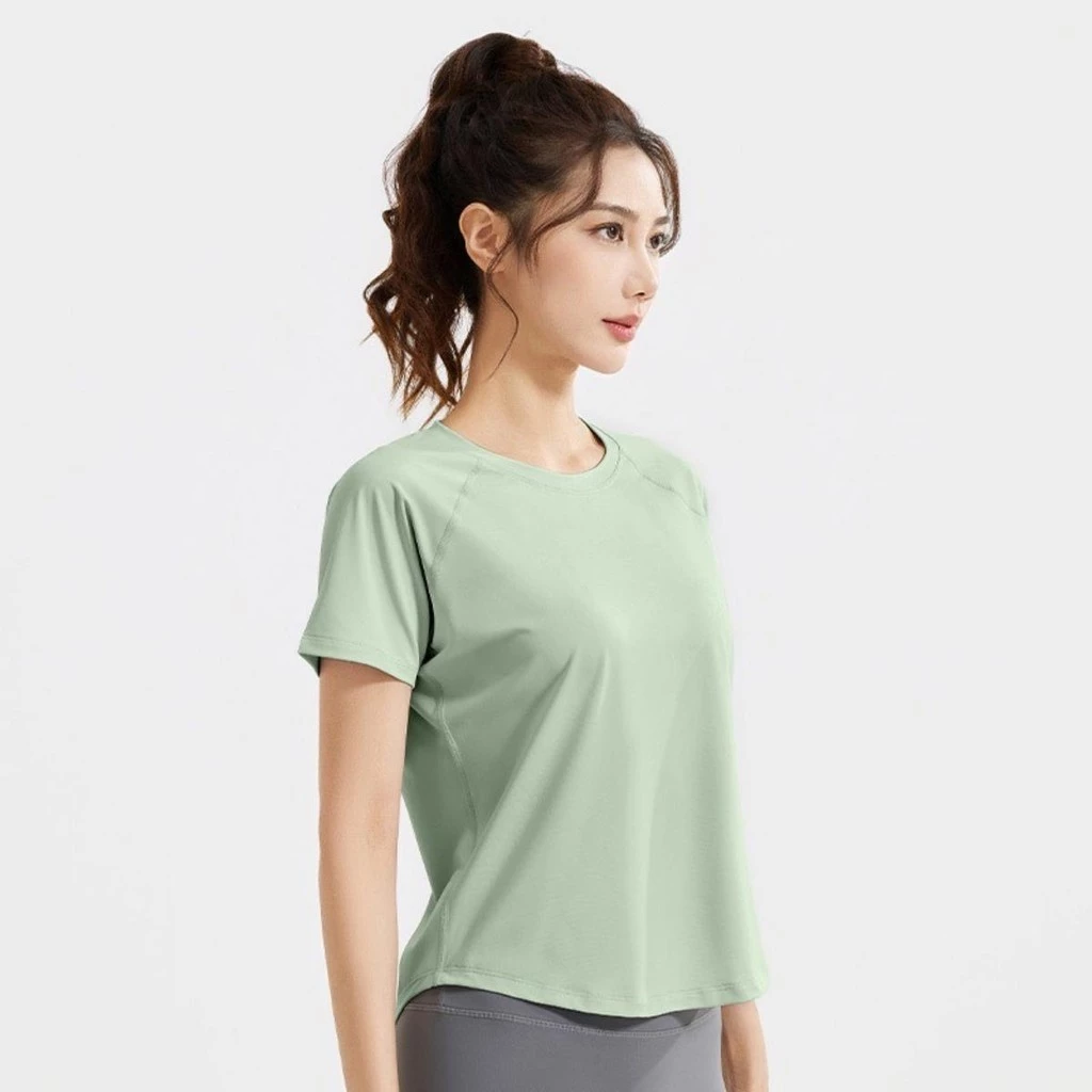 เสื้อโยคะผู้หญิง ผ้านิ่ม ระบายอากาศ กีฬา ฟิตเนส หลายสี thumbnail 5