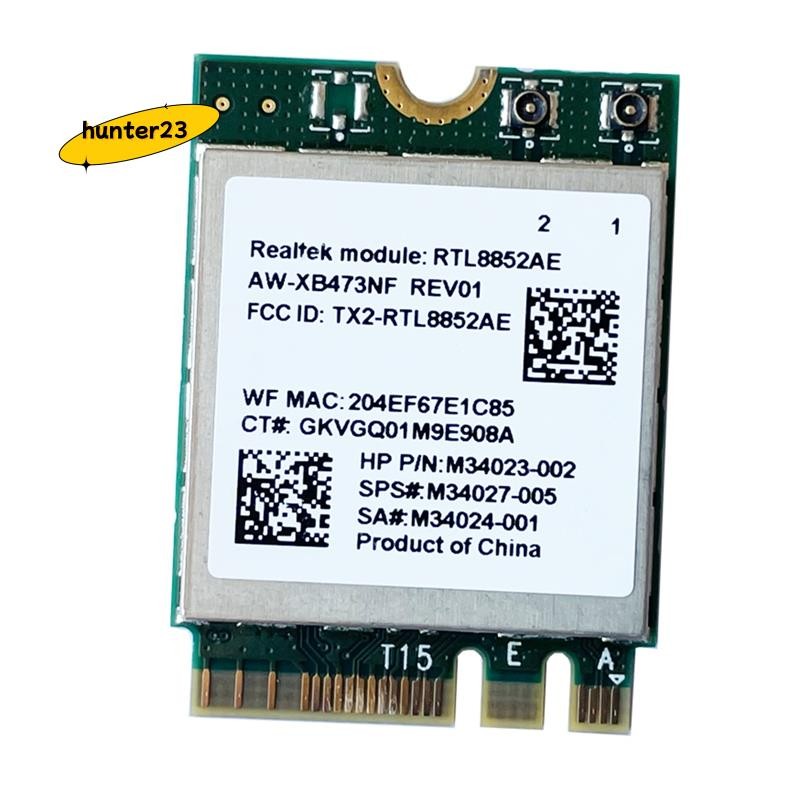 2.4G 5G 802.11AC/AX โมดูลไร้สาย AW-XB473NF RTL8852AE RTL8852 Wifi 6 -MIMO การ์ดเครือข่ายบลูทูธ 5.2 ส