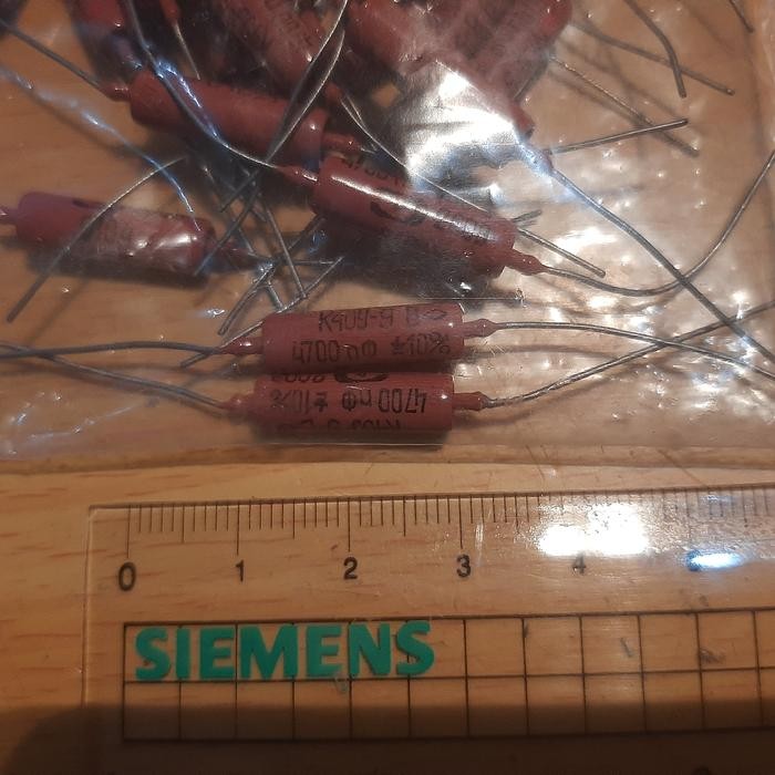 Part Capacitor กระดาษน้ํามัน (PIO) 4.7nF 4n7 4nF7 4700 pF 4700pF K40Y-9 200v อุปกรณ์ไฟฟ้า