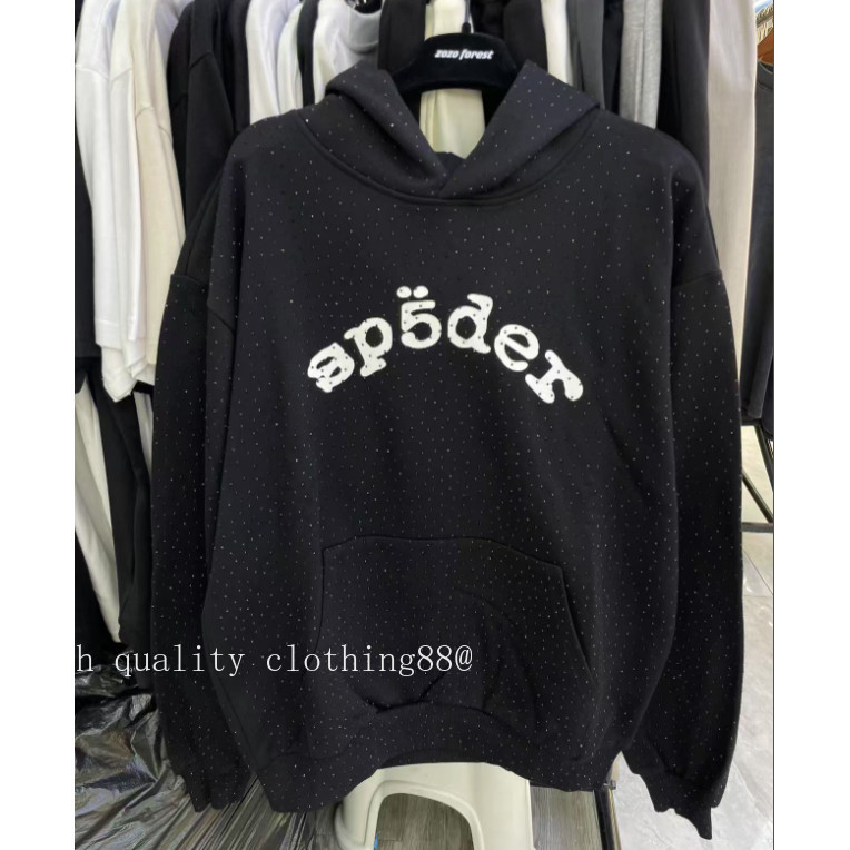 High Street Loose Print Gilded Pure Cotton Casual Long-Sleeved Hooded Sweatshirt