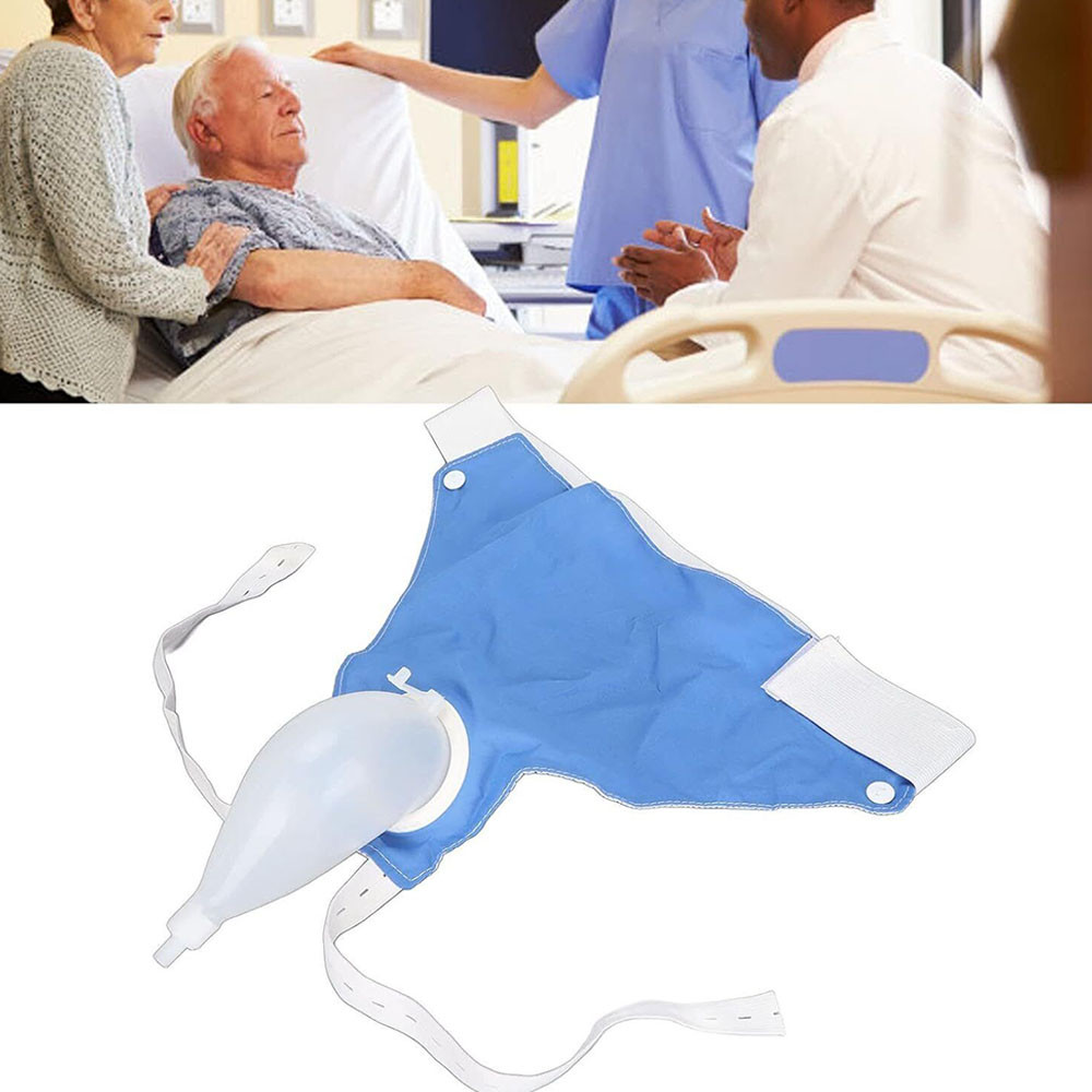 Silicone urine collection device suitable for the elderly. Silicone urine bag with leak-proof connec