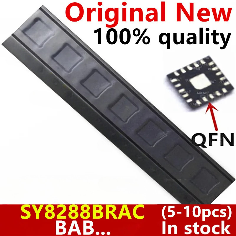 (5-10ชิ้น) 100% ใหม่ SY8288BRAC SY8288B SY8288 (BAB5ZA BAB5ZD BAB...) ชิปเซ็ต QFN-20