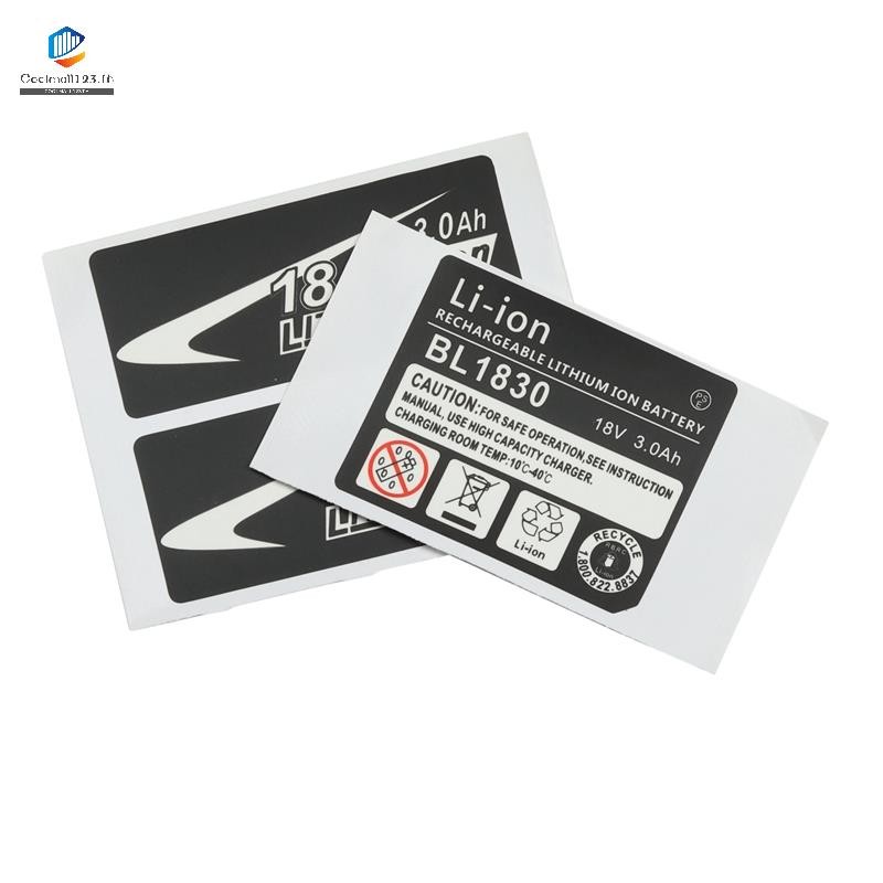 10 ชุด BL1830 Label แบตเตอรี่ลิเธียมไอออน 18V ป้ายสติกเกอร์เหมาะสําหรับ 18V โลโก้แบตเตอรี่ .coolmall123th ราคา ถูกที่สุด ดีลบีเคเค แกลเลอรีภาพที่ 4