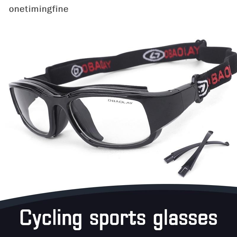 Onetimingfine แว่นตากีฬาแว่นตาบาสเก็ตบอลฟุตบอลแว่นตา Anti-collision Protector แว่นตาสําหรับขี่จักรยานวิ่งสายตาสั้นกรอบ OTF