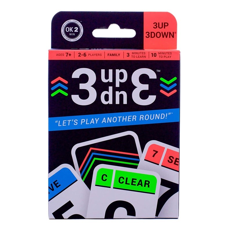 การ์ดเกม 3UP 3DOWN เกมครอบครัวแสนสนุกที่ดีที่สุดสําหรับเด็กเพื่อน