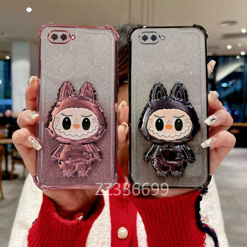 เคส OPPO A3S A5 A12E A1K realme C2 เคสโทรศัพท์สําหรับผู้ถือซิลิโคนสี่มุมป้องกัน labu clear